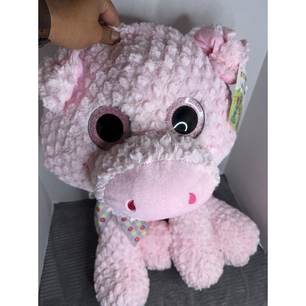 Mama Pig & Piglet Jumbo Plush Stuffed Animal Large 28" HugFun sitting Fuzzy XL